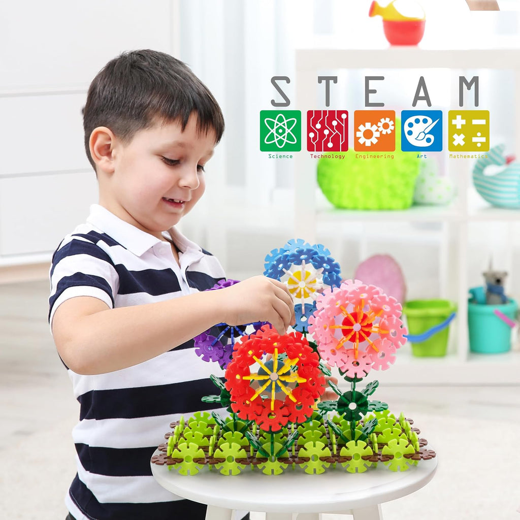 Building Chip Interlocking Disc Construction Blocks in Purple Color STEM Learning Early Education Toy Engineering