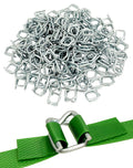 Metal Wire Buckle, 1/2" Width, 200 Pack, Silver