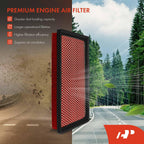 A-Premium Pre-oiled Engine Air Filter Compatible with Chevrolet
