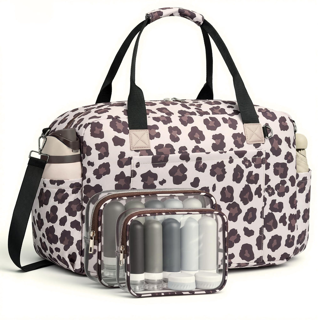 3Pcs Weekender Bags For Women, Carry On Bag, Overnight Bag
