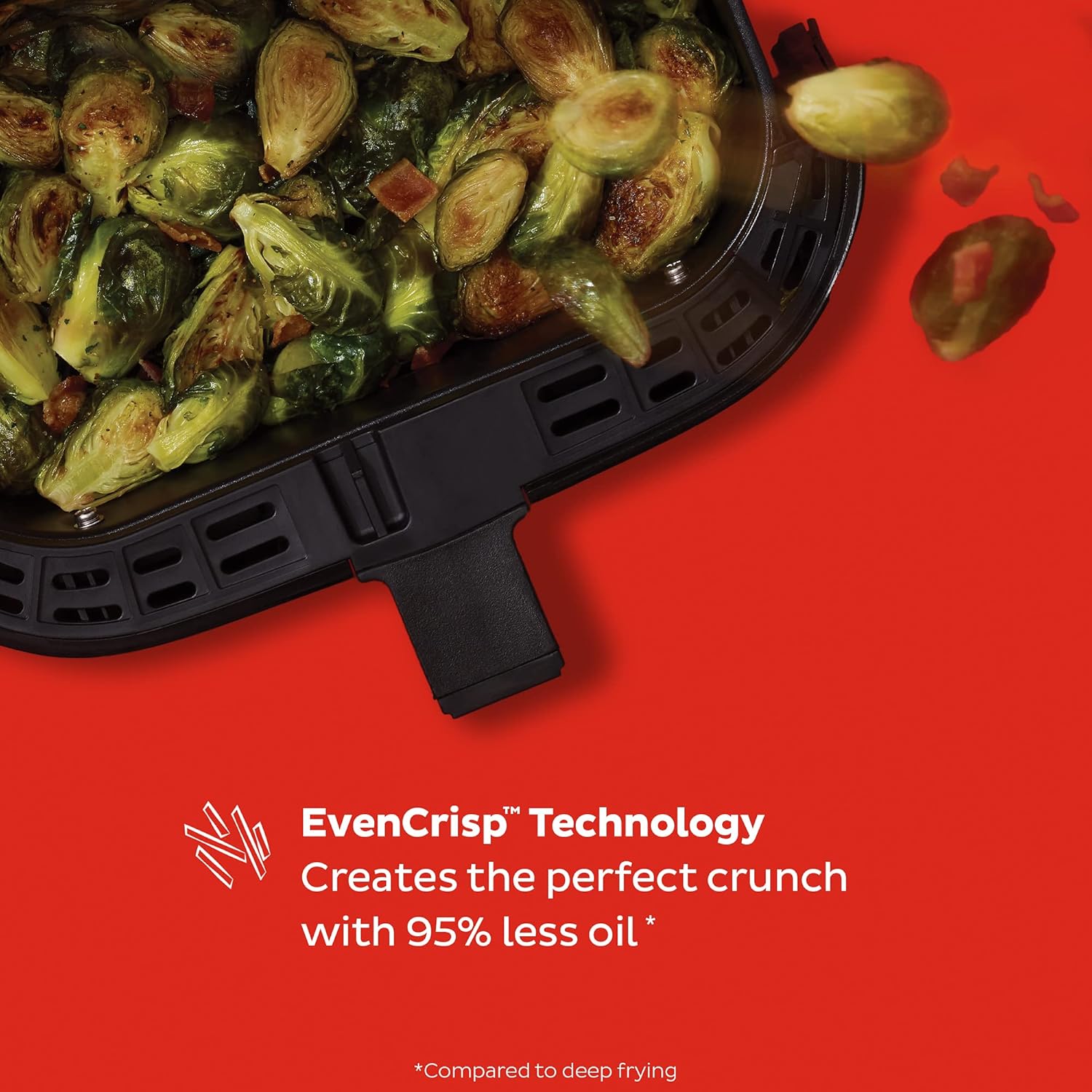 Vortex Plus 6QT ClearCook Air Fryer, Clear Windows, Custom Program Options, 6-in-1 Functions, Crisps, Broils, Roasts