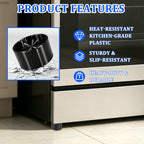 LeoTube Range Leveling Feet Risers – 3/4" Lift for Uneven Stove/Oven (2)
