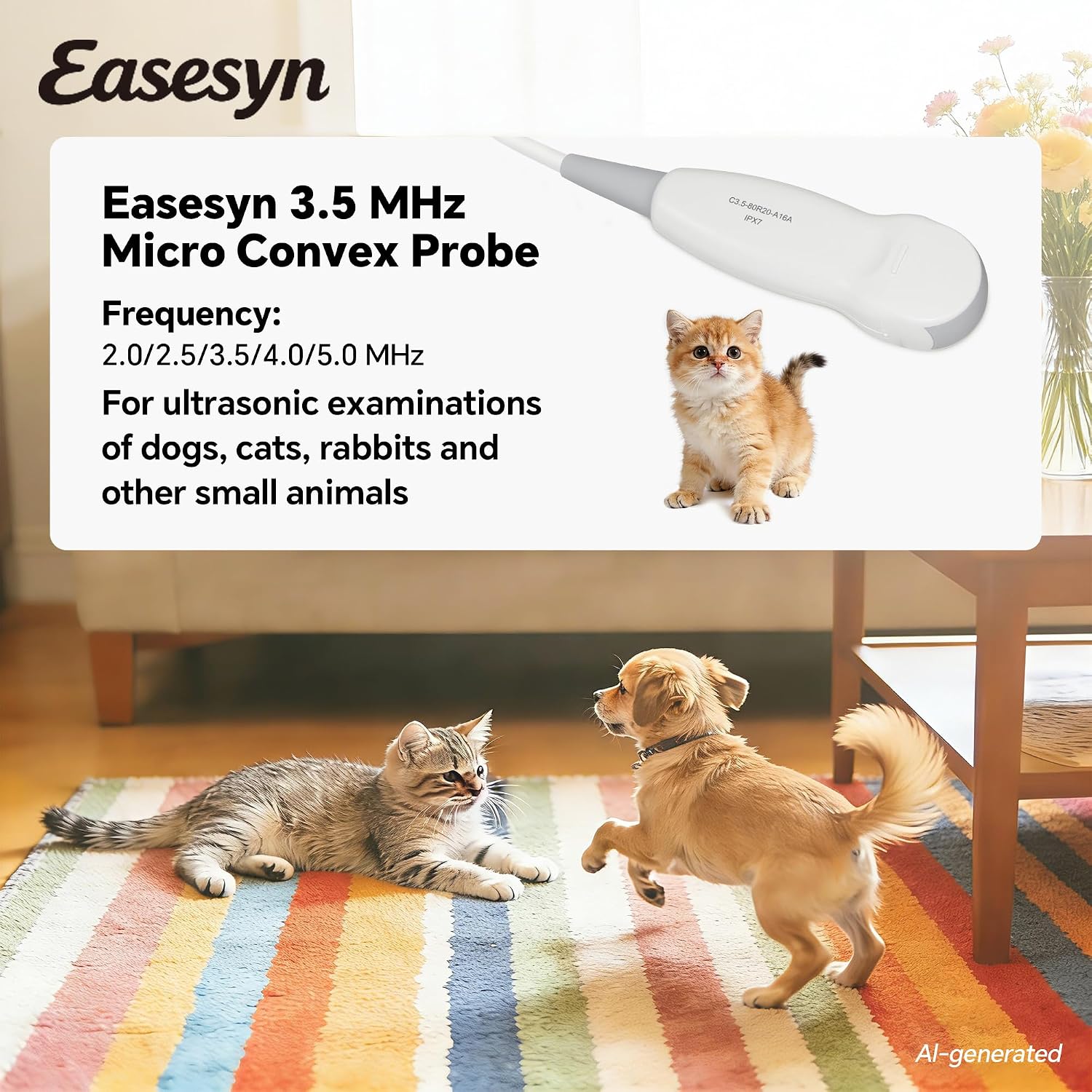 Portable Veterinary Ultrasound Scanner Micro Convex Probe