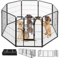 Dog Playpen | 40 Inch, 8 Panels | Heavy Duty Metal Pet Exercise Pen | Indoor Outdoor Fence Panels | Rust-Resistant