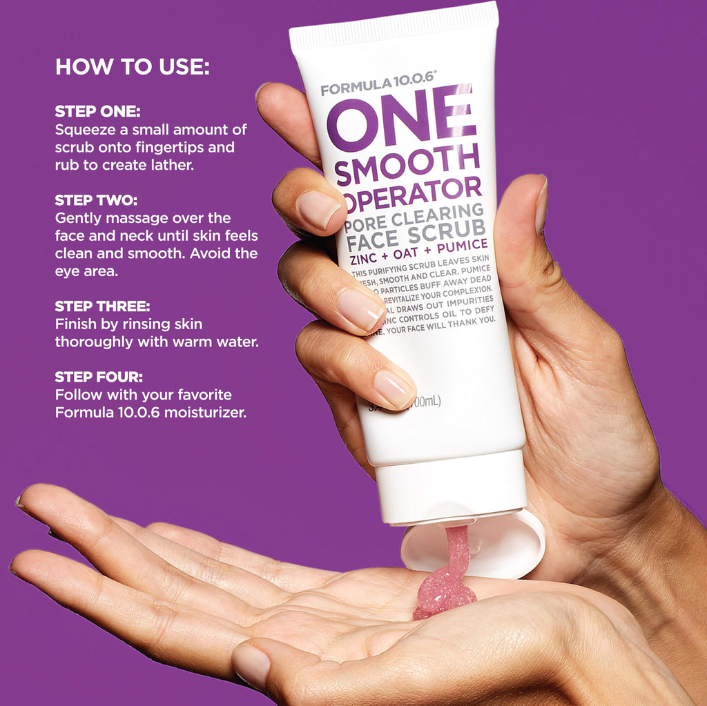 One Smooth Operator (3.4 Fl. Oz.) Pore Clearing Face Scrub that Leaves Skin Fresh, Smooth & Clear -Vegan