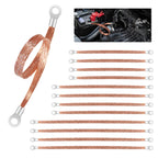 12 Pcs 10/15/20 Inch Engine Ground Strap Kit
