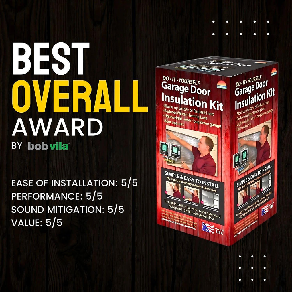 Garage Door Insulation Kit, Reflective, 8x8 Single Door