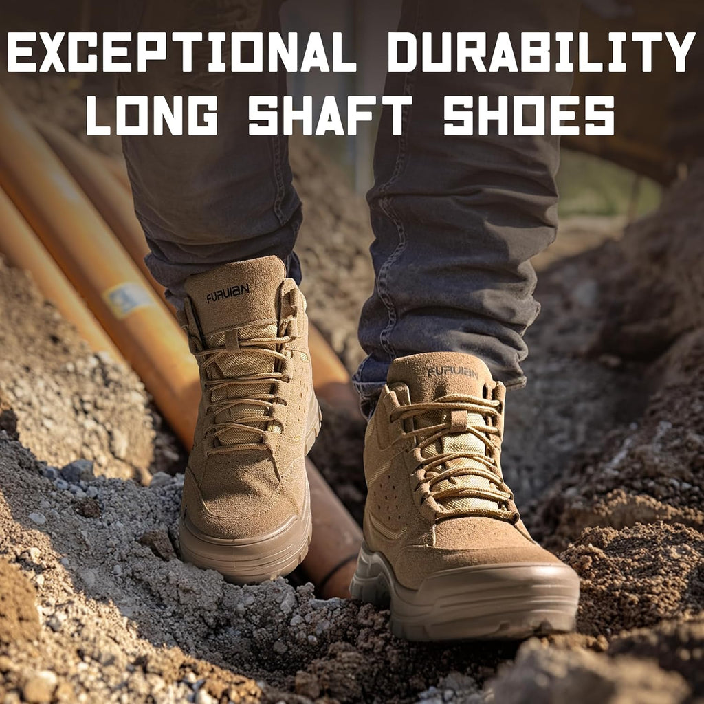 Steel Toe Boots for Men Women Lightweight Work Boots Pioneer Series | ASTM Certificated Safety Shoes, Width Option