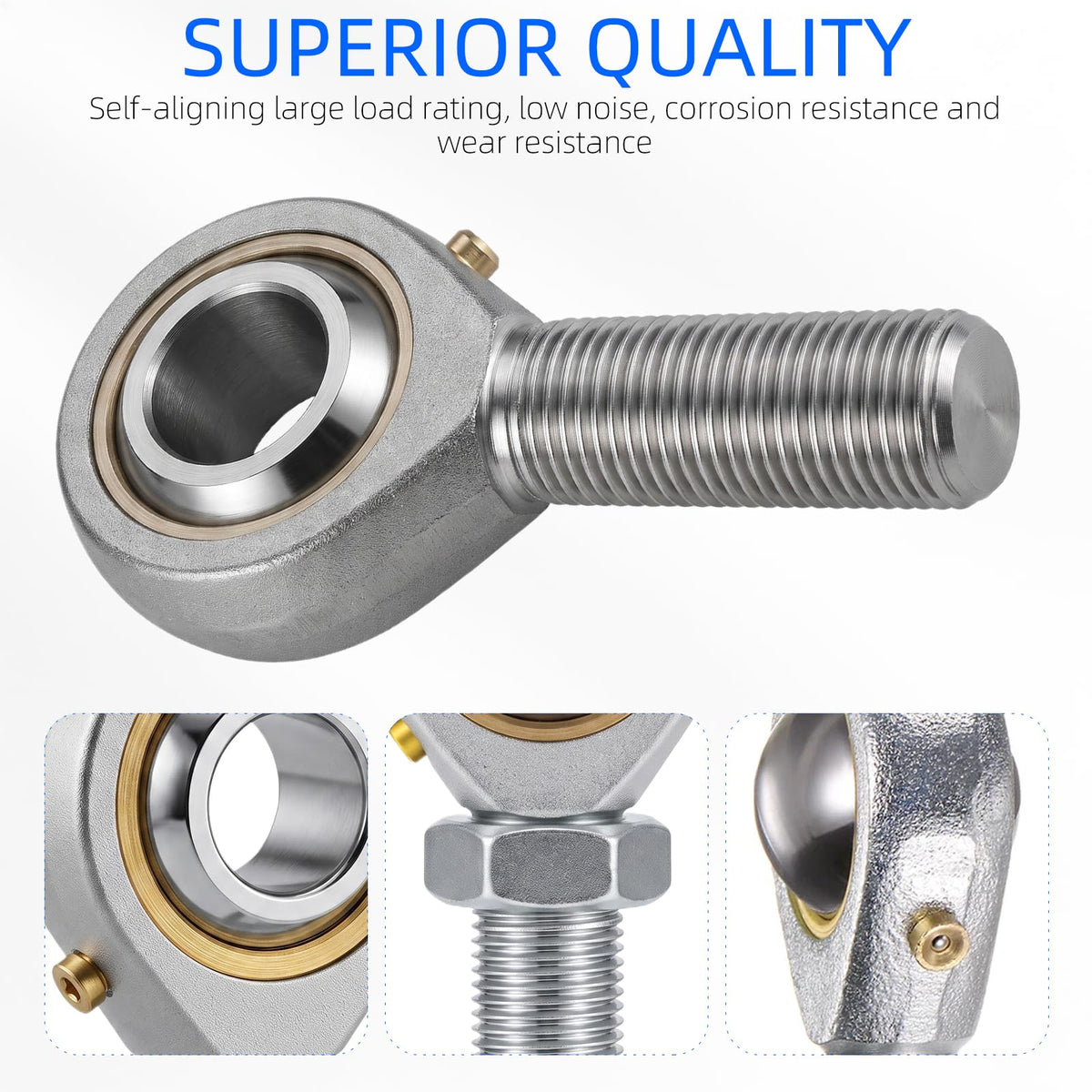 YIFUOK POSB4 Rod End Bearing 1/4" Bore 1/4-28 Right Hand Thread