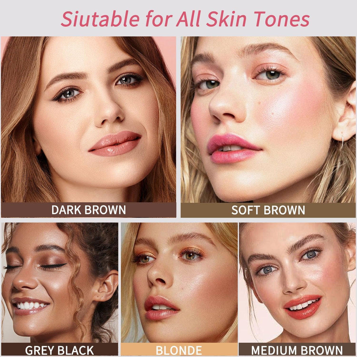 Eyebrow Stencils, Eye Brow Stencil Kits Waterproof Eyebrow Stamp Perfect Eyebrows, Smudge-proof Brow Stamp Eyebrow