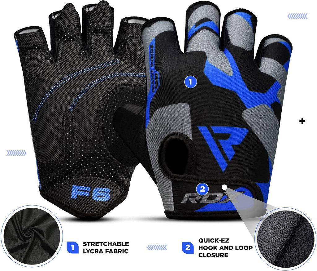 Weight Lifting Gloves Gym Fitness Workout, Anti Slip Padded Palm Elasticated Strength Training Equipment Men Women