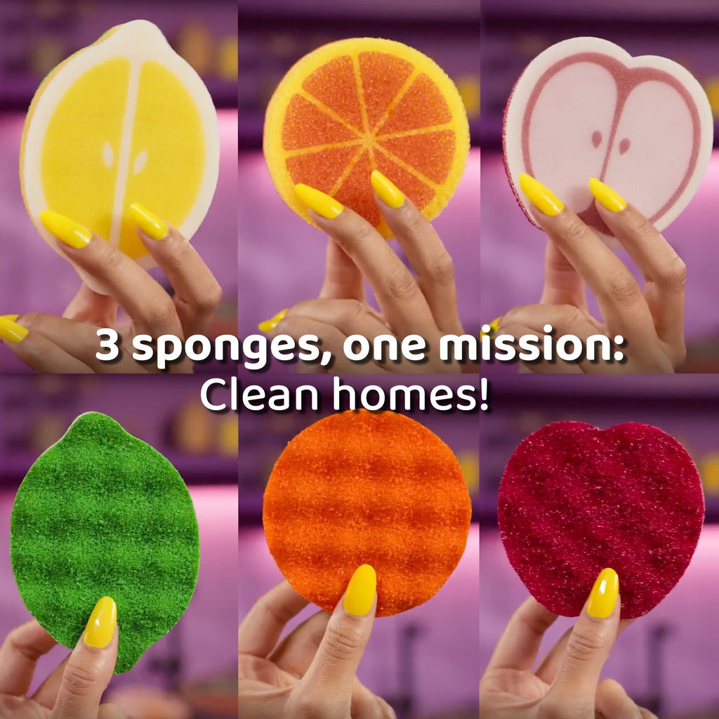 Punch Kitchen Scrub Sponge Variety Pack, 3 Count