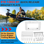 010-12832-61 Quick Release Bracket Plate Mount Fit for Garmin Force Kraken Trolling Motor, Heavy-Duty Mounting Bracket Replace for 010-12832-60, 0100209801
