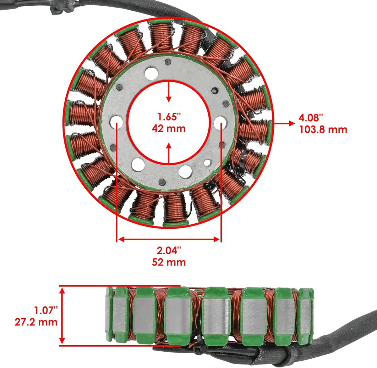 Caltric Magneto Stator Compatible With Kawasaki Ninja 650 Ex650 Ex 650 2013-2017