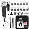 Clipper USA Deluxe Corded Chrome Pro Complete Hair & Trimming Kit | Complete Home Haircutting Kit Includes Corded