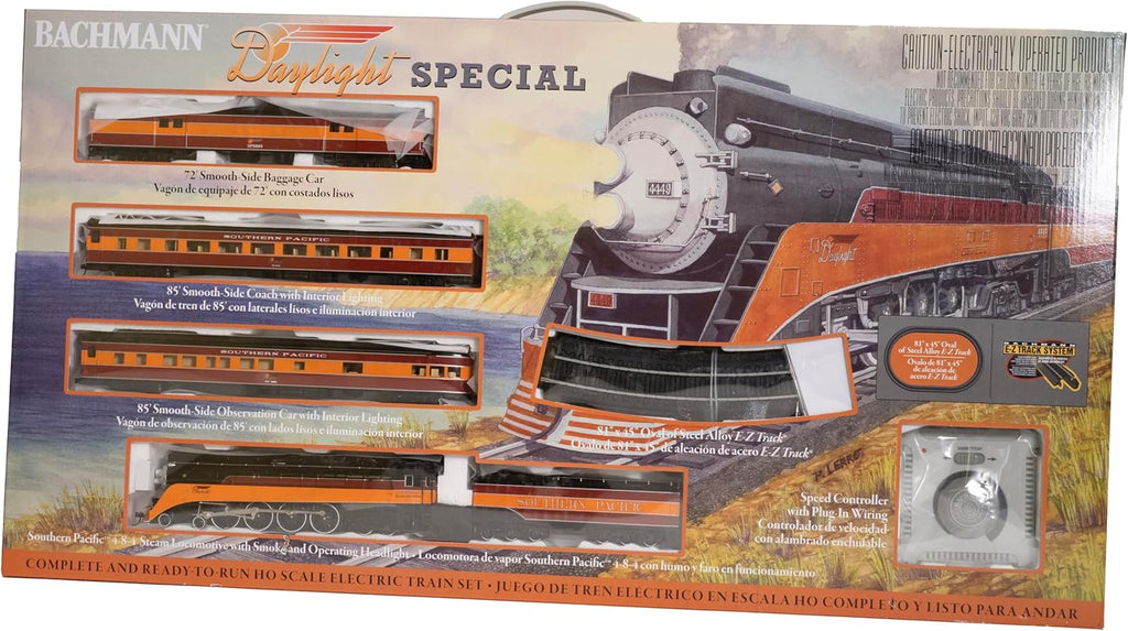 Trains Daylight Special Ready to Run Electric Train Set - HO Scale | Complete Starter Set, Locomotive, Rolling Stock
