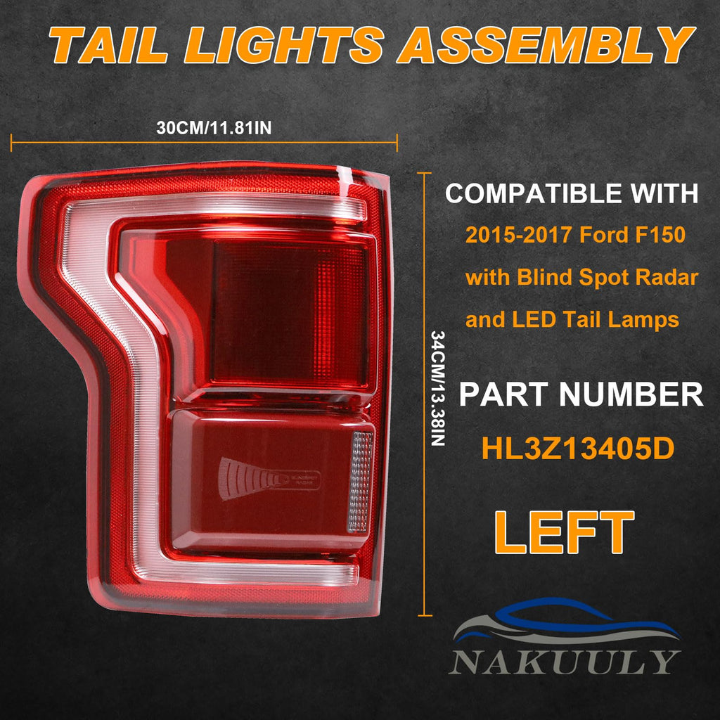 LED Tail Light Fits Ford F150 2015-2017 Left Side Taillight