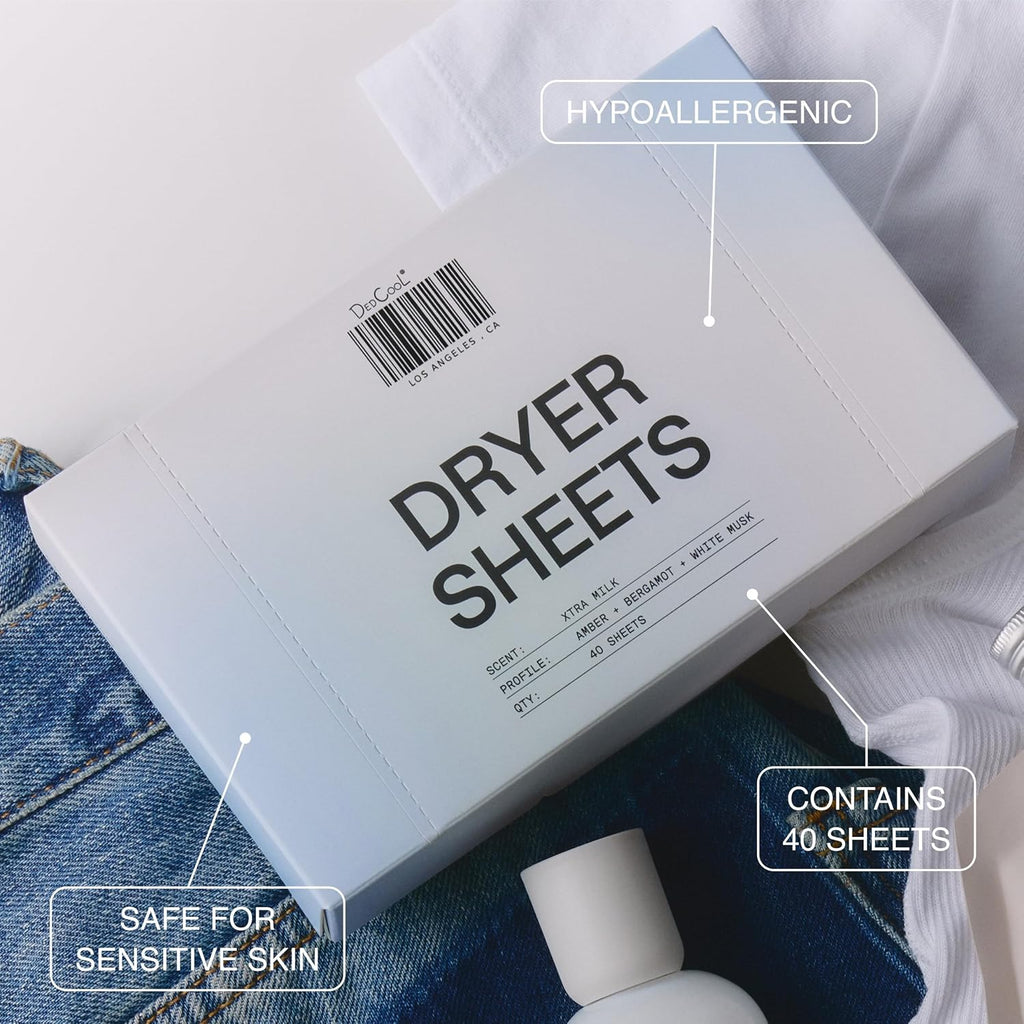 Dryer Sheets in Xtra Milk, Fabric Softener, 40ct