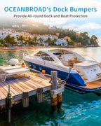 Dock Corner Bumpers, 10.6" Corner Dock Guard for 90-Degree Angle