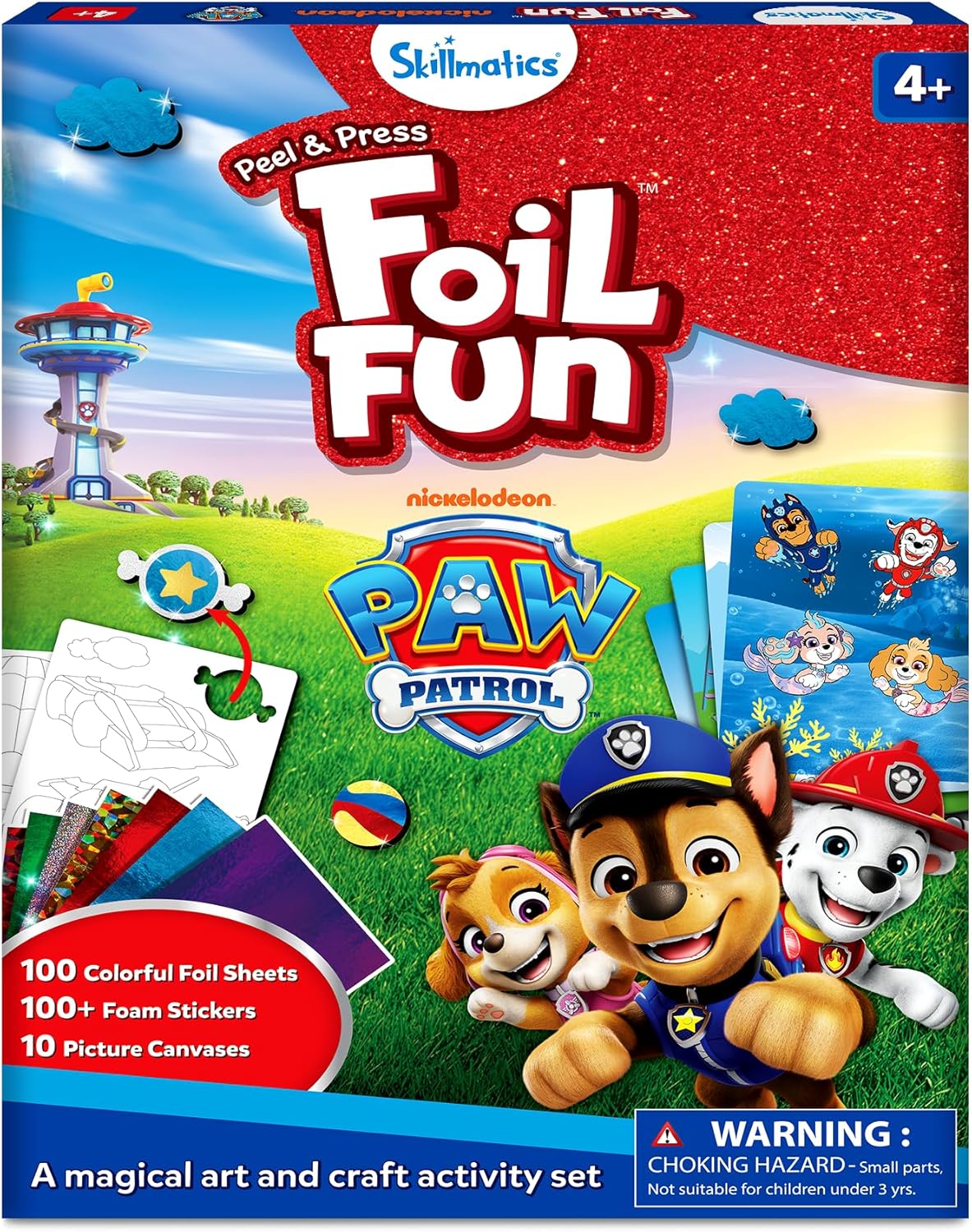 Foil Fun – PAW Patrol, Mess-Free Art & Craft Kit for Kids | DIY Creative Activity, Travel Toys, Gifts for Fans of
