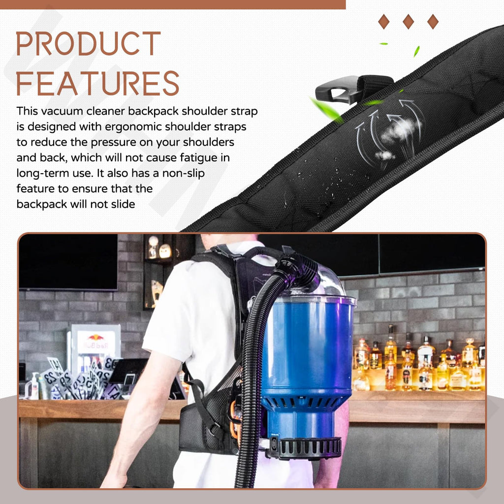 Vacuum Cleaner Shoulder Straps PV100 for Most Backpack Vacuum Cleaners