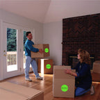 3" Round Permanent Color-Code Dot Sticker, Light Green Color Coding Label
