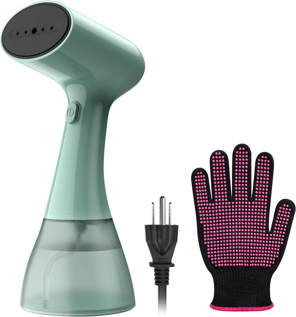 GS01 Handheld Clothes Steamer, 400ml Large Water Tank 1500W Fast Heat Up Portable Travel Wrinkle Remover