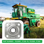 FD208R1 Disc Harrow Flange Bearing 1" Square Bore, 4-Bolt