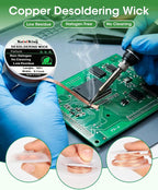 Kaisiking Solder Flux & Desoldering Wick for Electronics Soldering, Rework