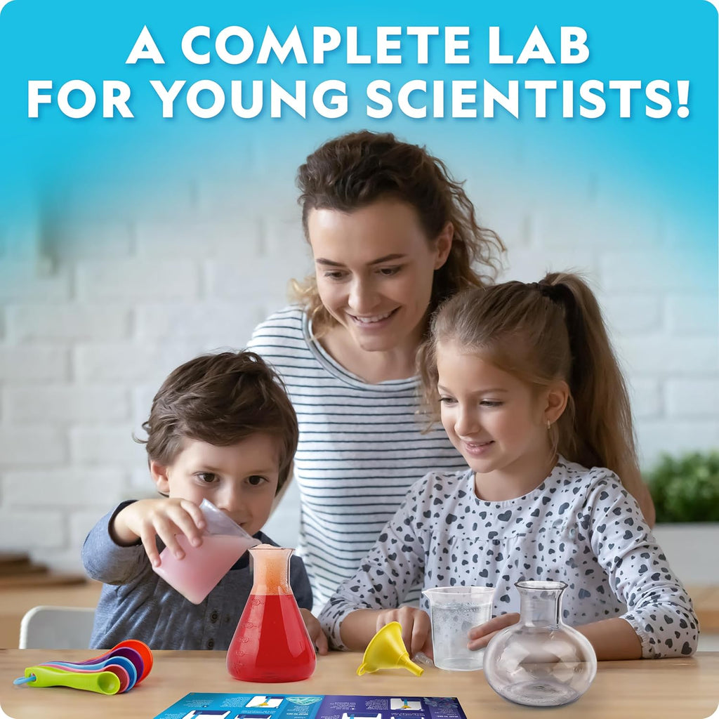 National Geographic Junior Chemistry Set with 50 Experiments for Kids | 20+ Lab Tools, Early Learning Lab, Hands-On