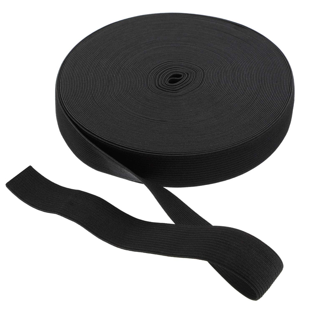 Elastic Spool(1 Inch x 22 Yard, Black)