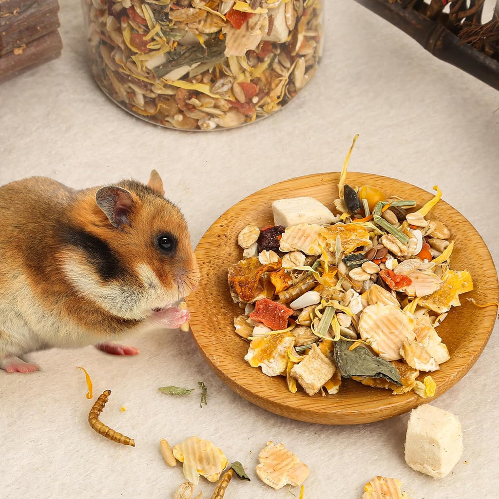Gourmet Hamster & Gerbil Food, Dry Food for Hamsters-Supports Healthy Digestion and Healthy Teeth Unique Edible