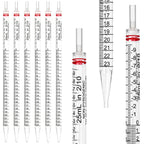 Polystyrene Serological Pipettes, Individually Wrapped, Sterile Plastic Graduated Pipette 25ml, Pack of 25