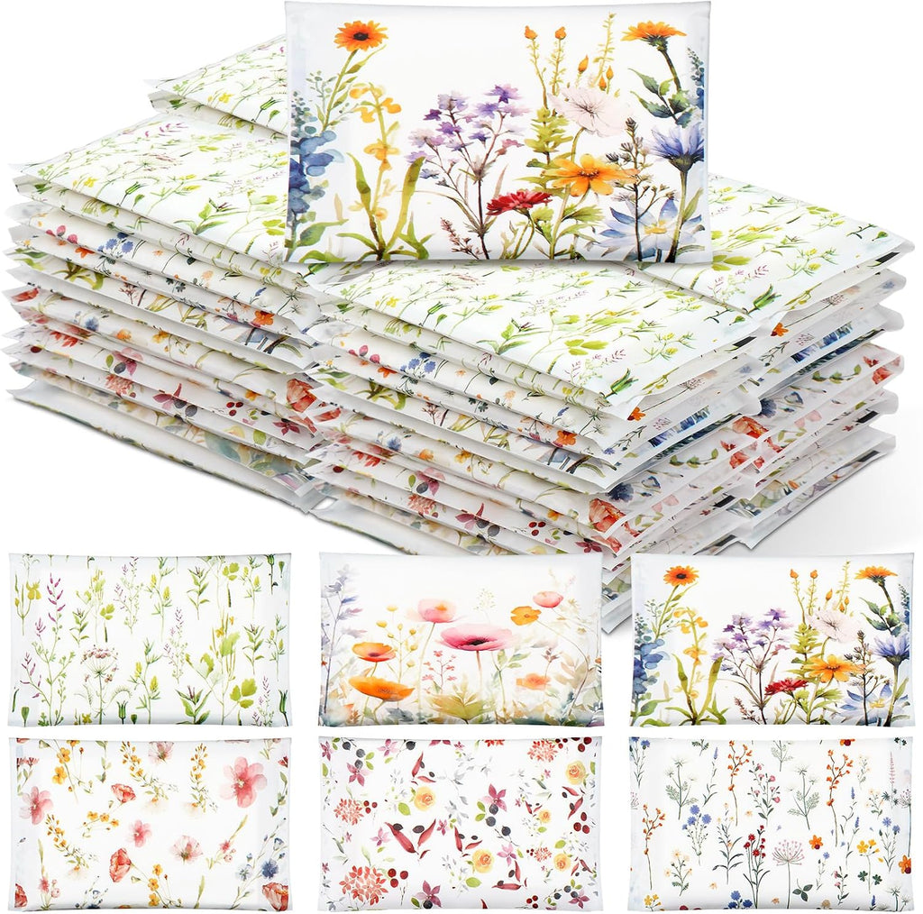 24 Packs Wildflower Pocket Tissues Bulk Slim Facial Tissues