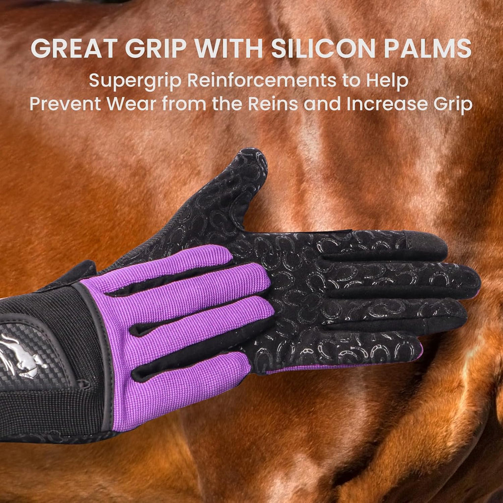 Horse Riding Gloves for Women with Extra Grip