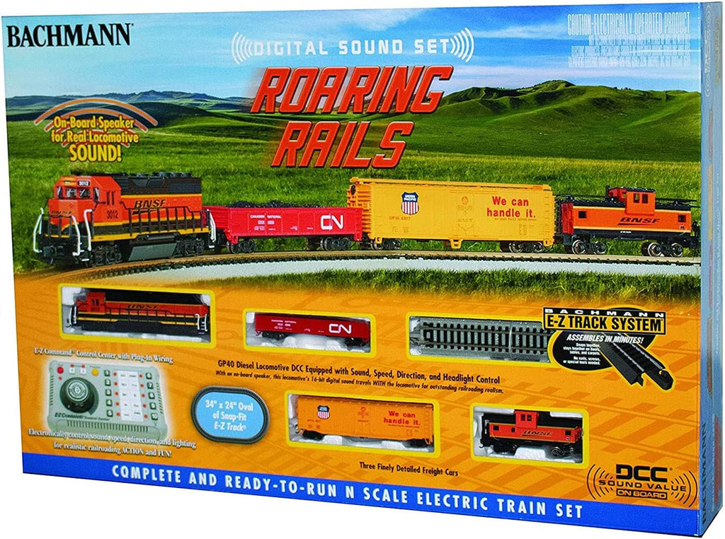 Trains Roaring Rails DCC Ready to Run Electric Train Set N Scale