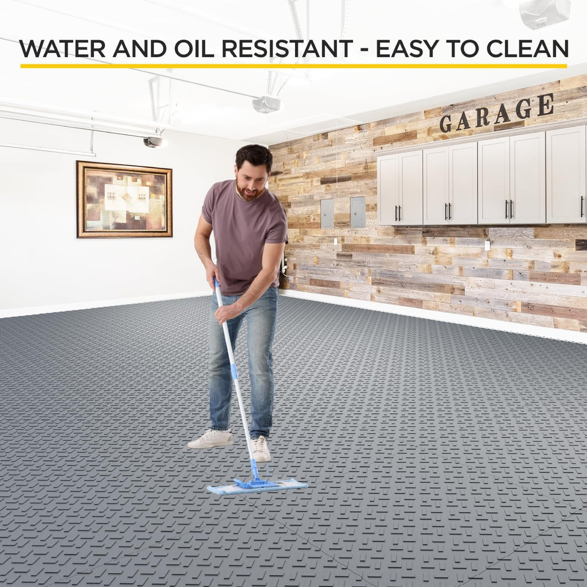 Garage Floor Tiles Interlocking Garage Flooring for Car Modular PlasticTile