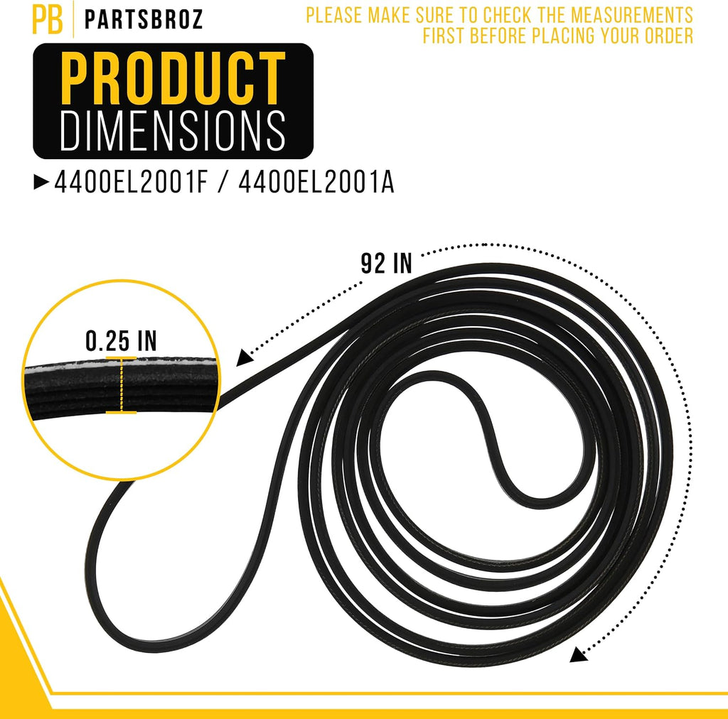 Dryer Drum Belt for LG DLG2241W
