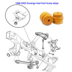 Autoacc 2pcs Front Bump Stops, Front Upper Control Arm Bumpers Compatible with Dodge 1998-2003 Durango with 4wd