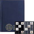 120 Pockets Coin Album for Coin Flips 2x2in 10 Pages 12 Pockets/Page Blue | Uncle Paul Coin Collection Book 50x50mm