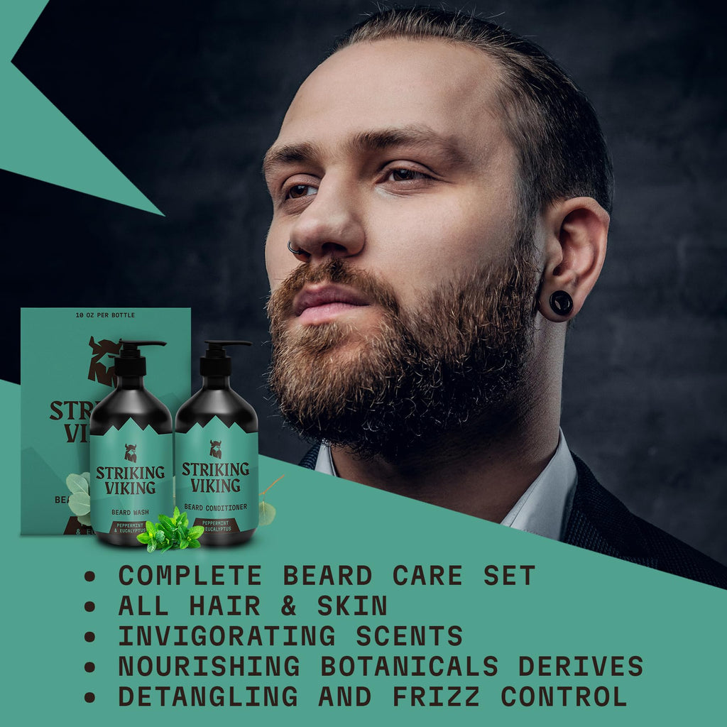 Beard Shampoo & Conditioner - 10 Oz Each