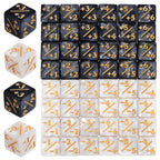 48Pcs +1/-1 Token Dice Counter, 0.63in D6 Minus and Plus Dice Set