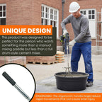 Cement & Concrete Mixer Drill Attachment - Heavy Duty Steel Mixing Paddle for Mortar, Grout, and Stucco - Spiral