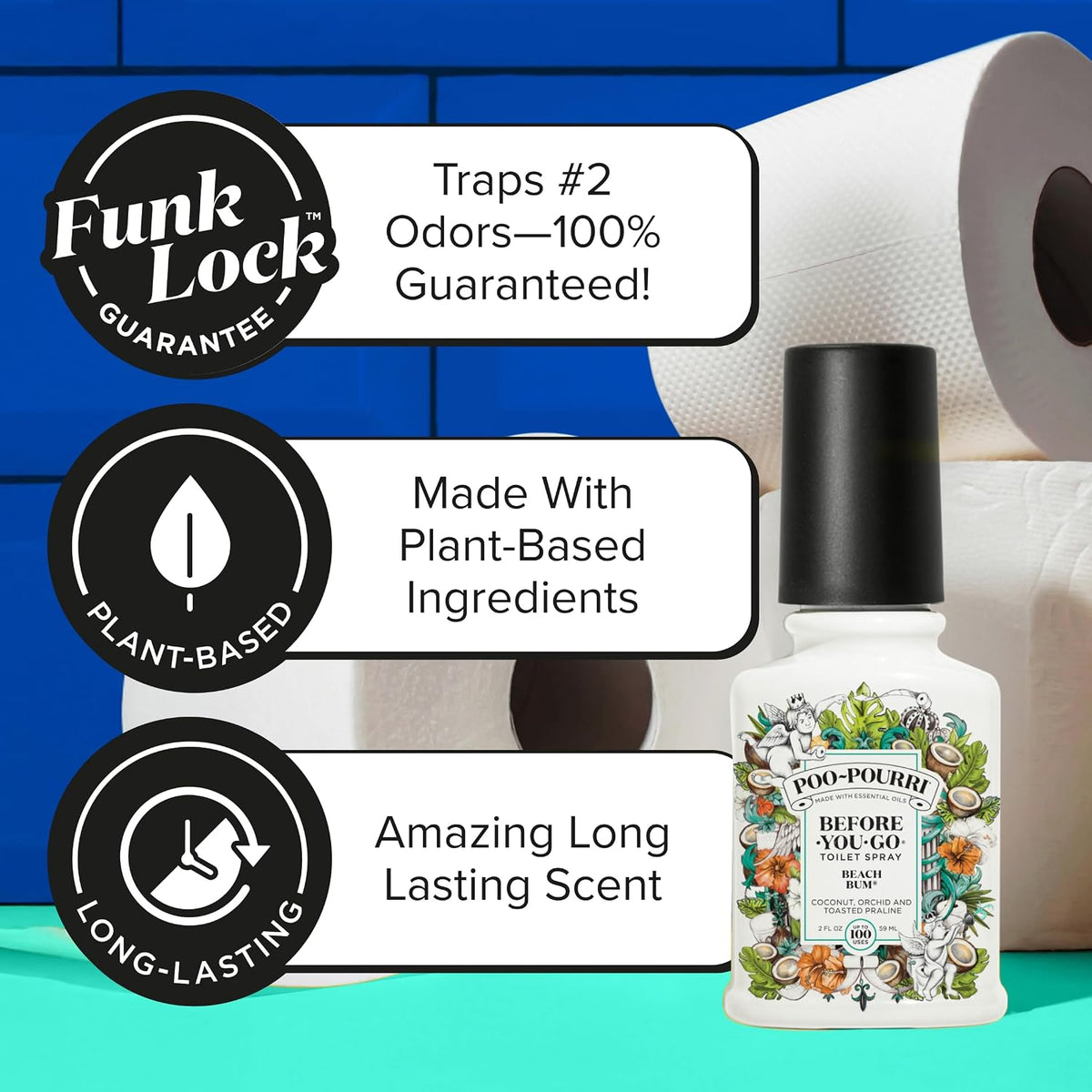 Before-You-Go Toilet Spray, Beach Bum, 2 Fl Oz