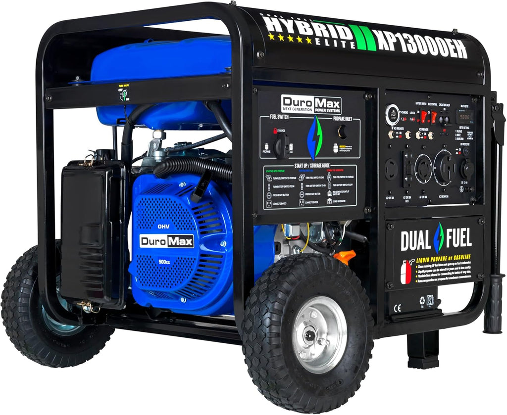 XP13000EH 13,000-Watt Dual Fuel Portable Generator - Gas & Propane, Electric Start, Whole Home Backup Power, Transfer