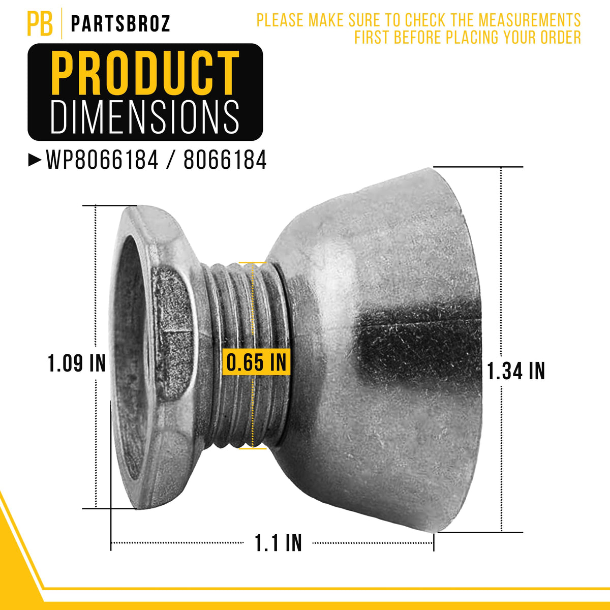 Dryer Motor Pulley for Whirlpool YWED6600VU0