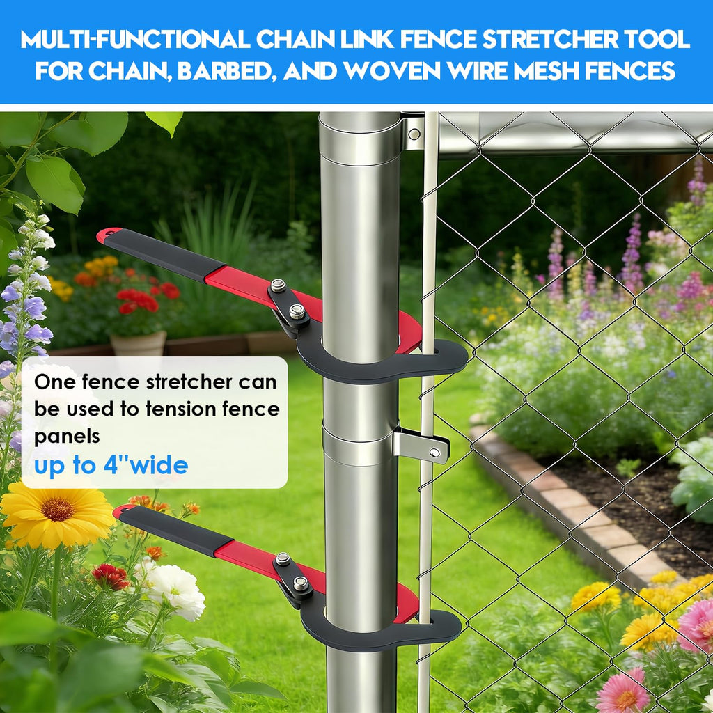 Heavy Duty Chain Link Fence Stretcher Tool, Fits 2-3/8" OD Posts