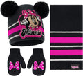 Girls Toddler Winter Hat, Scarf & Mittens Set 2-4 Or Minnie Mouse Hat, Scarves & Kids Gloves Sets 4-7