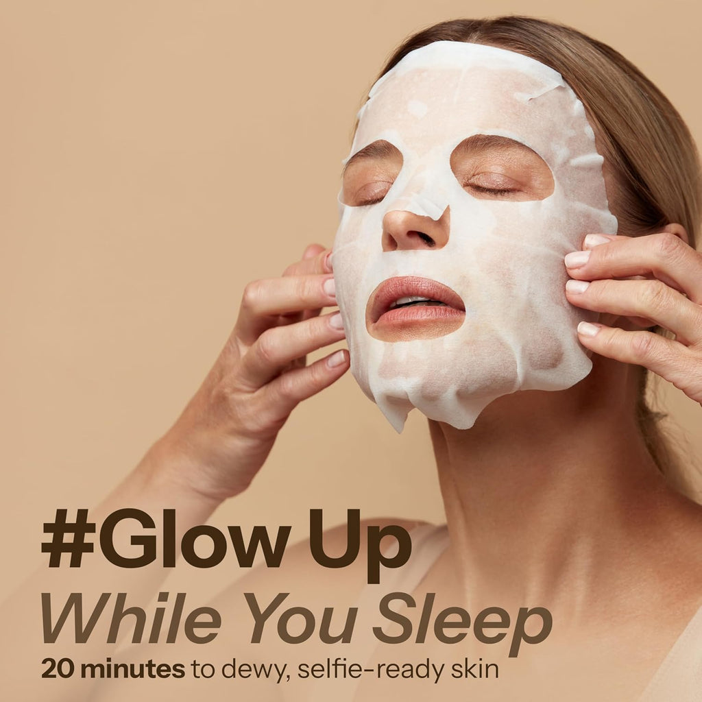 Retinol & Vitamin E Sheet Mask - Anti-Aging, Acne Scar & Hyperpigmentation - Hydrating, Dermatologist Tested Korean