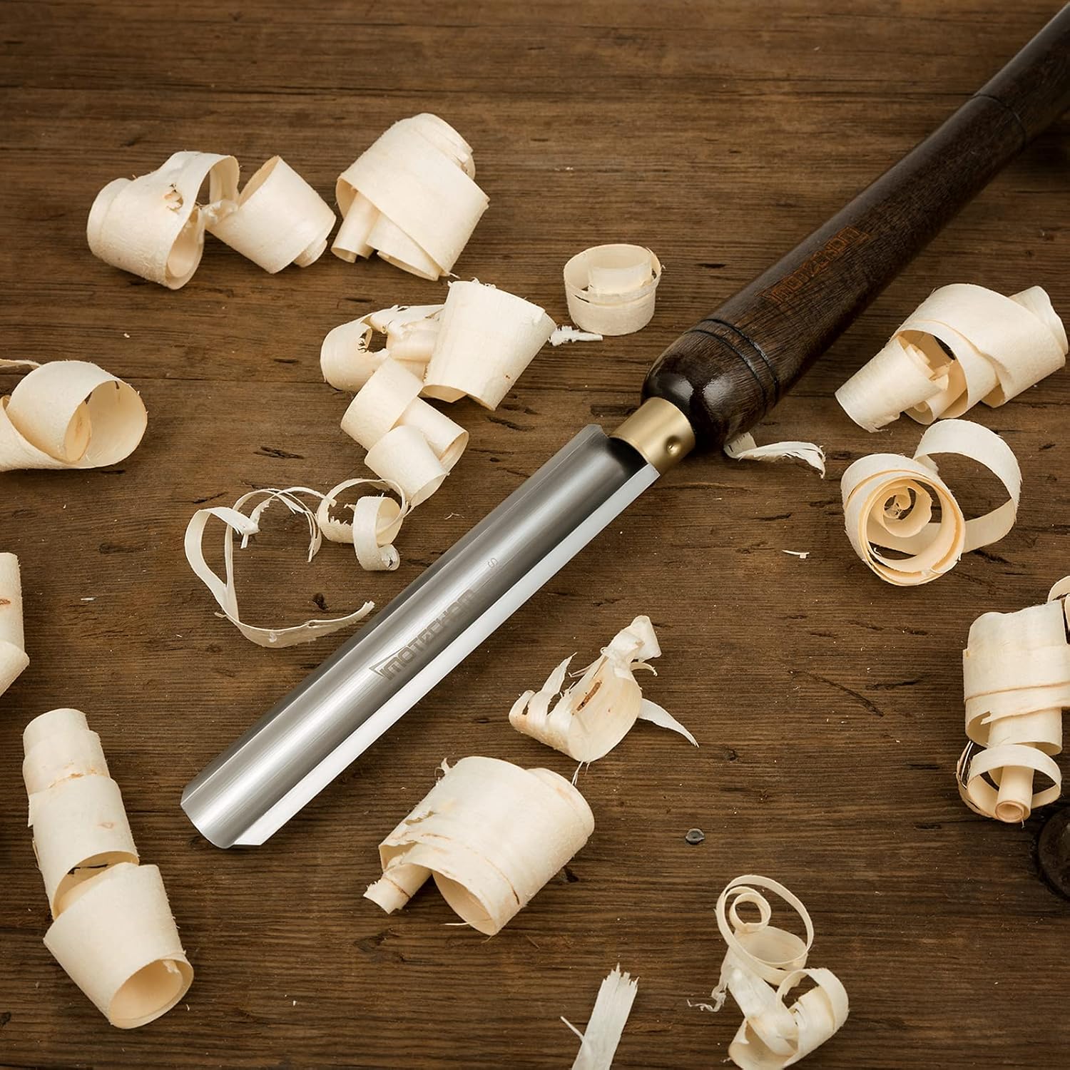 2-Piece HSS Roughing Gouge Wood Turning Lathe Tools Set | Pre-sharpened high speed steel blades maintain sharp edges